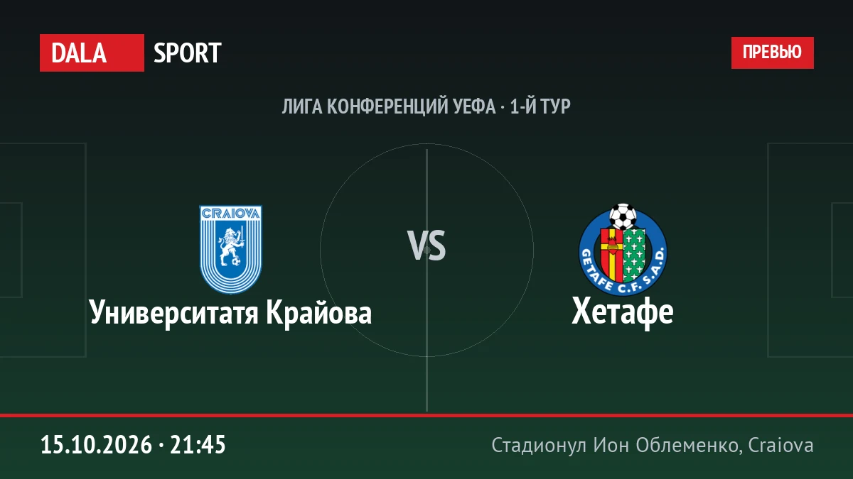 Университатя Крайова — Хетафе, Лига конференций УЕФА
