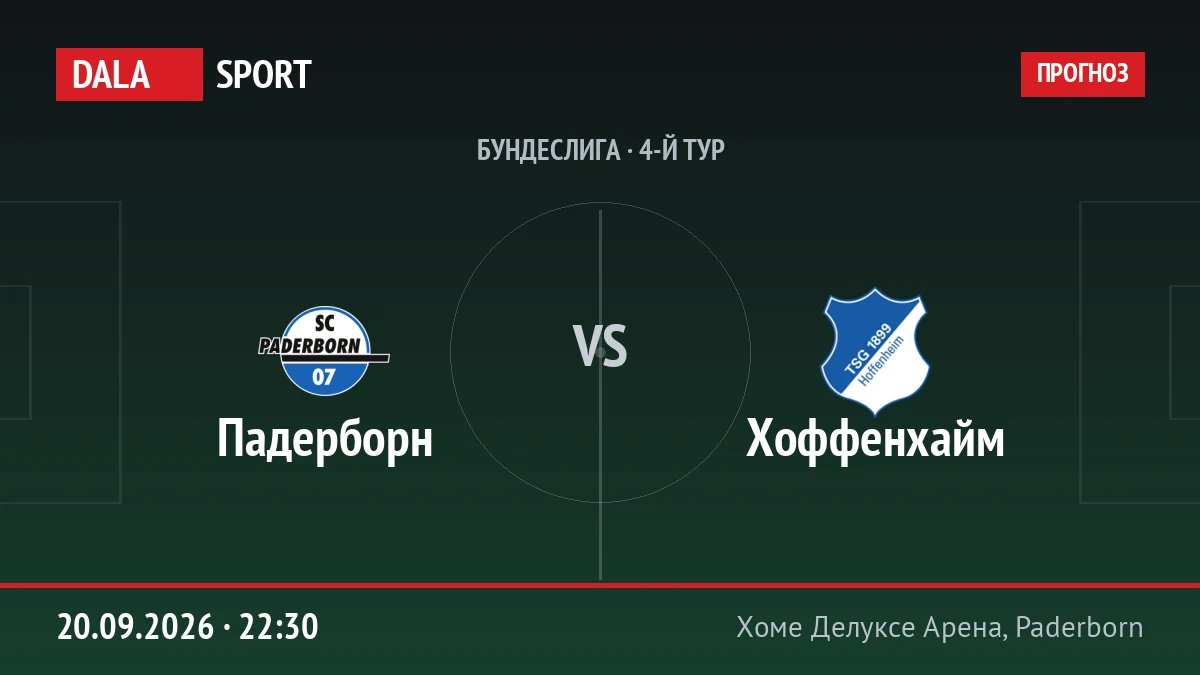 Падерборн — Хоффенхайм, Бундеслига