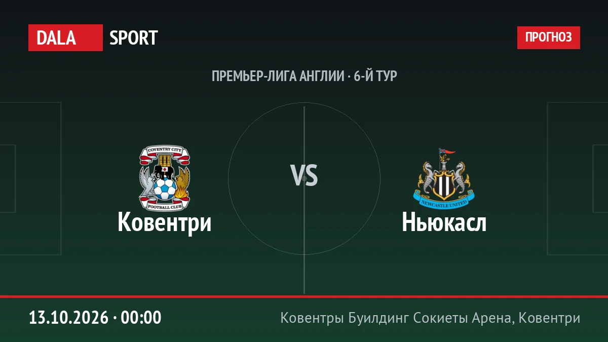 Ковентри — Ньюкасл, Премьер-лига Англии