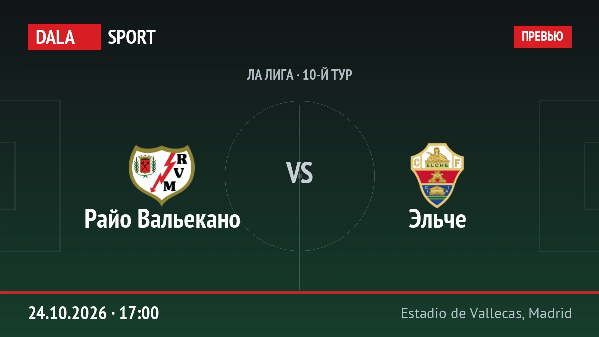 Райо Вальекано — Эльче, Ла Лига