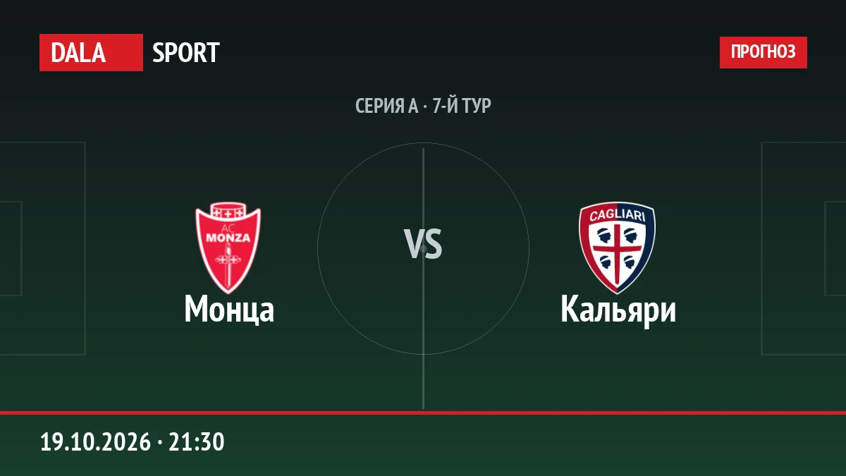 Монца — Кальяри, Серия А