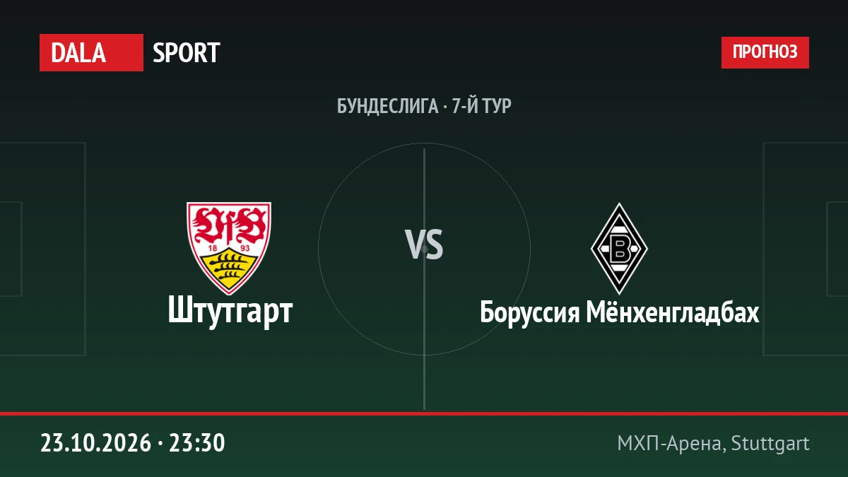 Штутгарт — Боруссия Мёнхенгладбах, Бундеслига