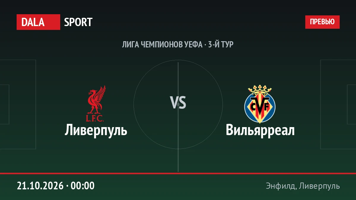 Ливерпуль — Вильярреал, Лига чемпионов УЕФА