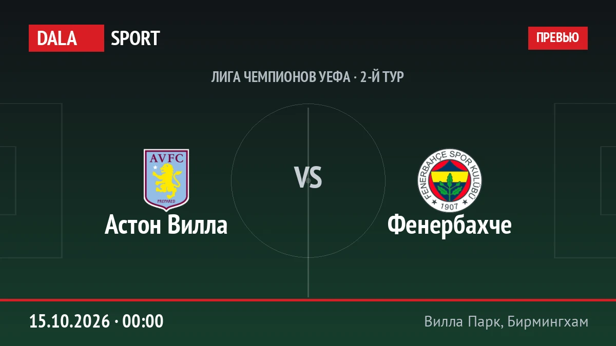 Астон Вилла — Фенербахче, Лига чемпионов УЕФА