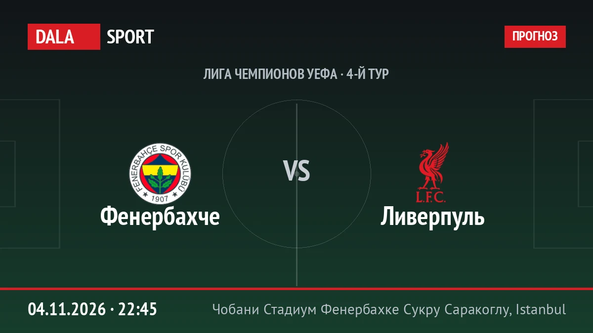 Фенербахче — Ливерпуль, Лига чемпионов УЕФА