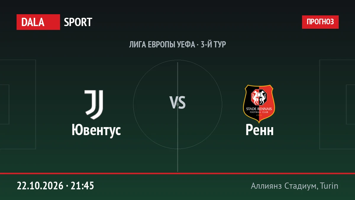Ювентус — Ренн, Лига Европы УЕФА