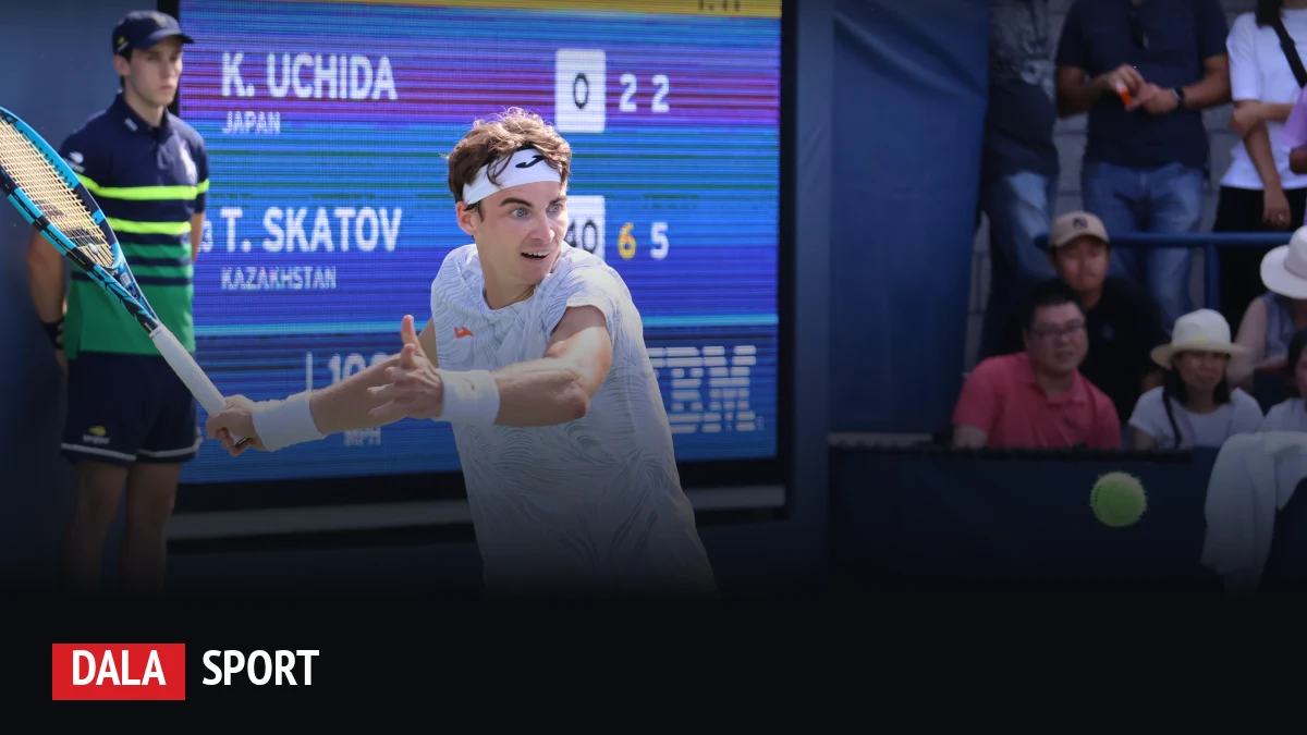 Казахстанец Тимофей Скатов на US Open 2023 года. На этом турнире потолок страны — четвертьфинал Юлии Путинцевой 2020 года.