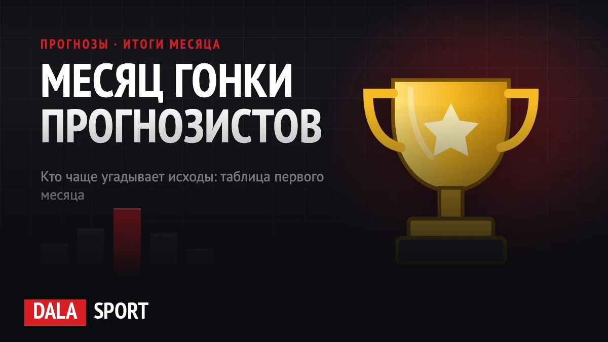 Кубок и рейтинг прогнозистов Dala Sport по итогам месяца